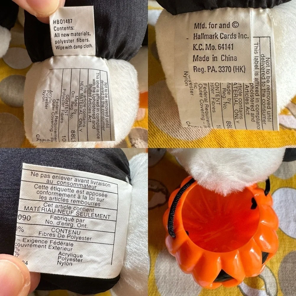 Hallmark Vintage little Brandon Trick or Treat teddy bear